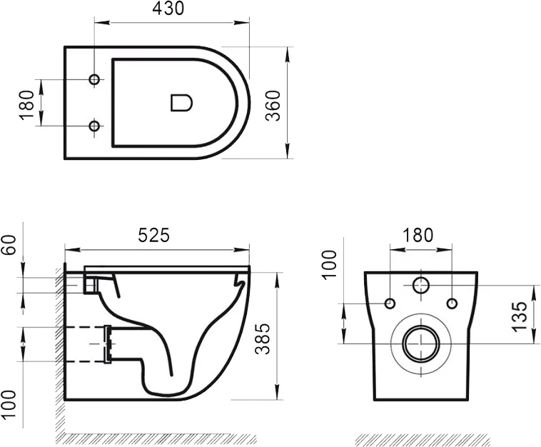 Унитаз подвесной BelBagno Onda белый BB066CHR/BB870SC - 2