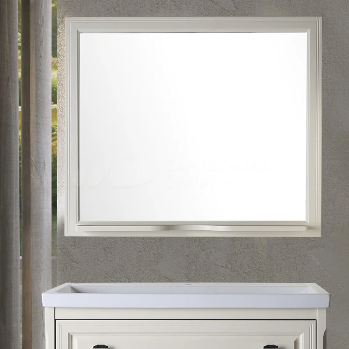 Зеркало ASB-Woodline Монте 100 бежевое, с полкой 10777 БЖ - 0
