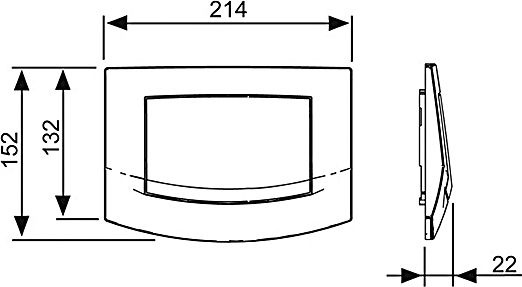 Кнопка смыва TECE Ambia 9240100 белая - 1