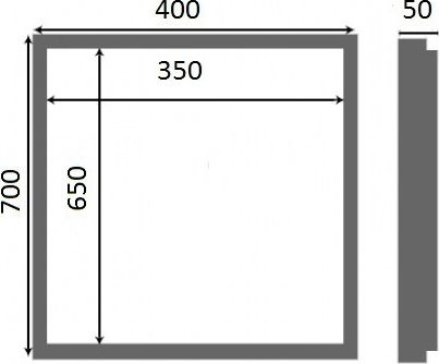 Люк настенный Люкер К 70x40 - 8