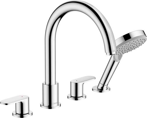 Смеситель Hansgrohe Vernis Blend 71456000 на борт ванны, хром - 0