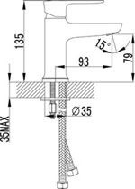 Смеситель для раковины Lemark Basis хром  LM3606C - 1