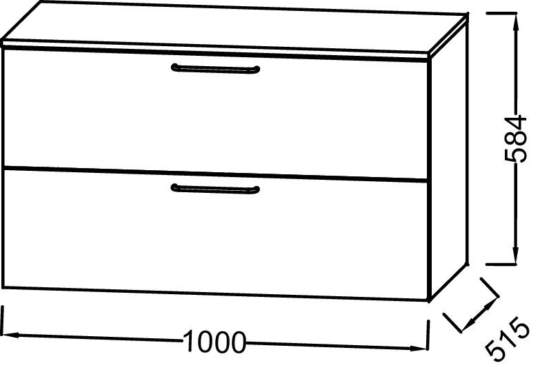 EB2549-R5-N18 ODEON RIVE Тумба, 100 см - 1