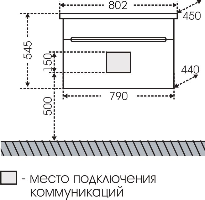 Тумба с раковиной СанТа Лондон 80 подвесная - 5