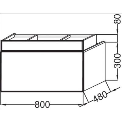 Раковина Jacob Delafon Terrace EXD112 80 см EXD112-00 - 2