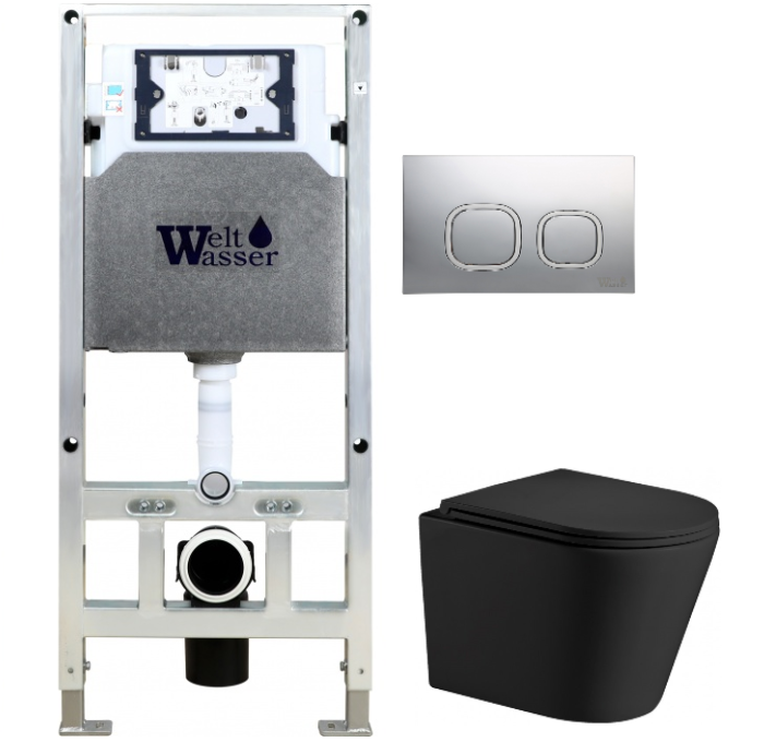 Комплект Weltwasser AMBERG 506 ST + SALZBACH 004 MT-BL + AMBERG RD-MT CR  10000006933 - 0