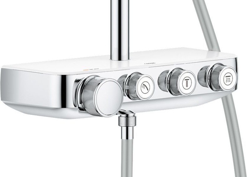 Душевая стойка Grohe Euphoria SmartControl 310 Duo 26507LS0 белая луна, с термостатом - 11