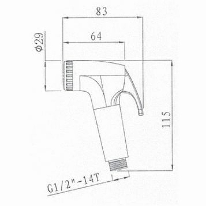 Гигиенический душ Villeroy&Boch хром TVD00060700561 - 1