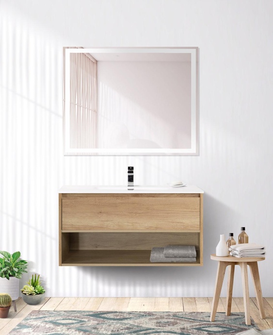 Тумба с раковиной BelBagno Kraft 100 светлое дерево - 5