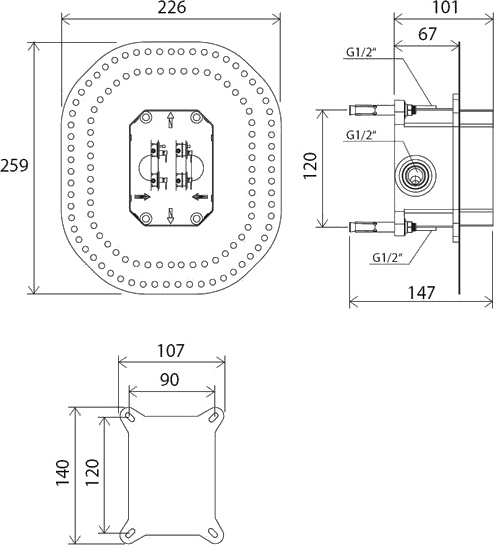 Монтажная коробка Ravak R-box RB 070.50 X070052 - 2