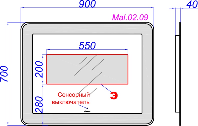 Мебель для ванной Aqwella 5 stars Malaga 90 R крафт темный - 8