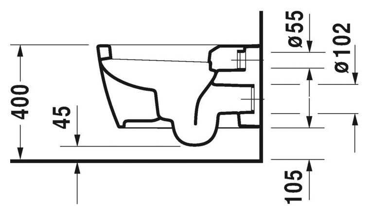 Унитаз подвесной Duravit Me by Starck с крышкой, белый (2528090000) - 4