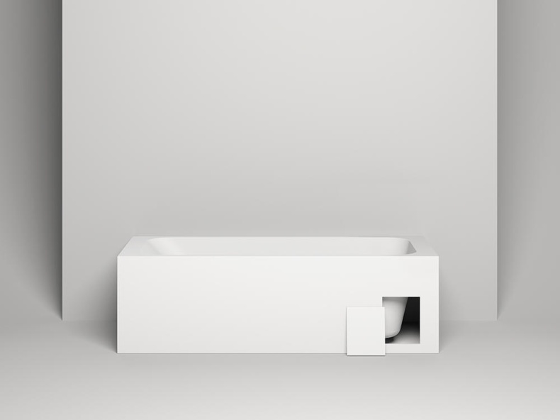 Ванна из искусственного камня Salini Orlando 160x70 102125MRH S-Stone, матовый, RAL снаружи - 2