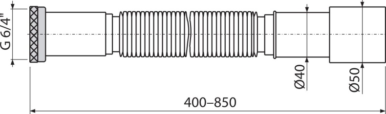 Гофра AlcaPlast A708 - 2