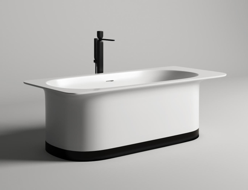 Ванна из искусственного камня Salini Mona 180x80 102921MRH S-Stone, матовый, RAL снаружи - 4