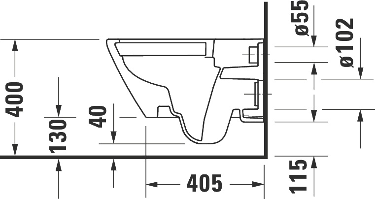 Чаша для унитаза подвесного Duravit D-Neo 2578090000 - 6