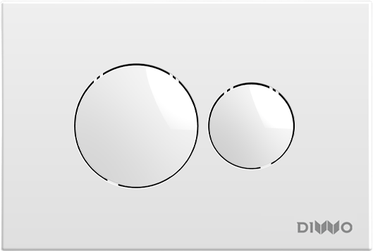 Кнопка смыва DIWO 7310 белая - 0