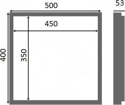 Люк настенный Люкер AL-KR 40x50 - 9