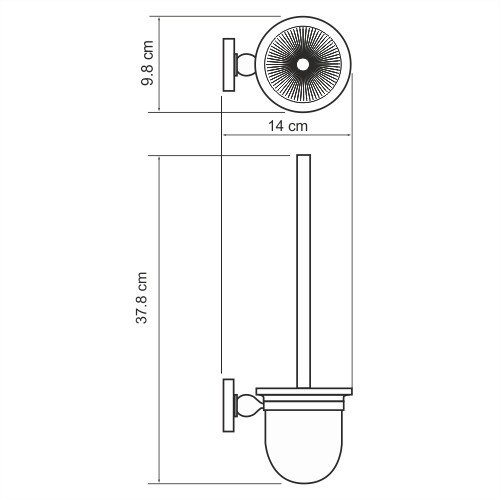 Diemel 2227 Щетка для унитаза подвесная K-2227 - 2