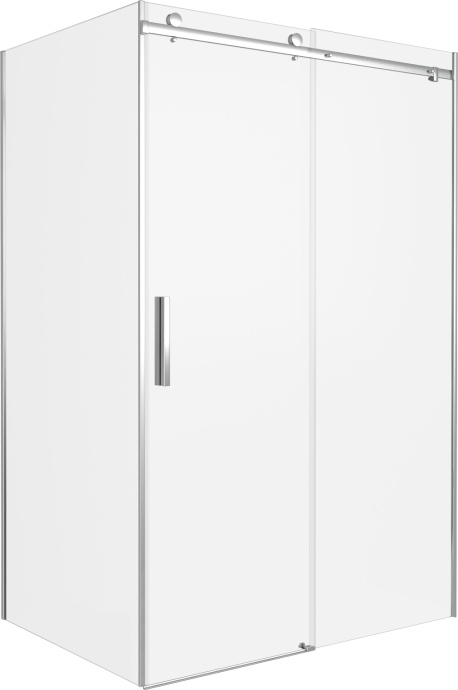 Душевой уголок Good Door Galaxy WTW+SP-C-В 120x90, профиль черный - 2