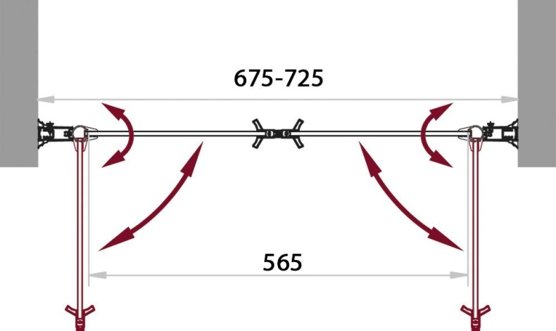 Душевая дверь в нишу BelBagno Sela B 2 70 Ch Cr SELA-B-2-70-Ch-Cr - 3