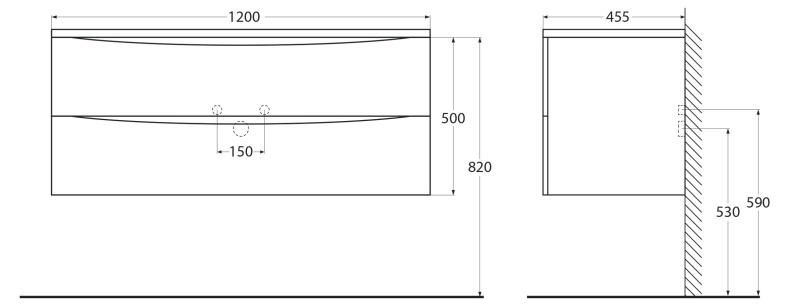 Комплект мебели BelBagno Acqua 120 светлое дерево - 22