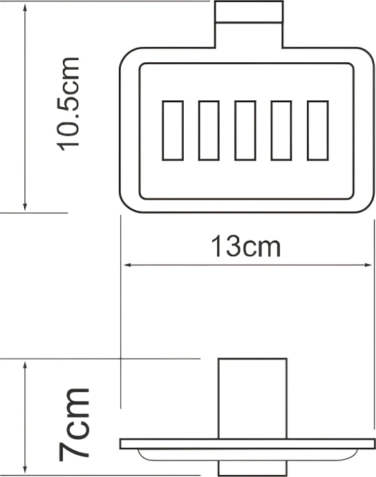 Мыльница Wasserkraft Abens черный матовый K-3269 - 2