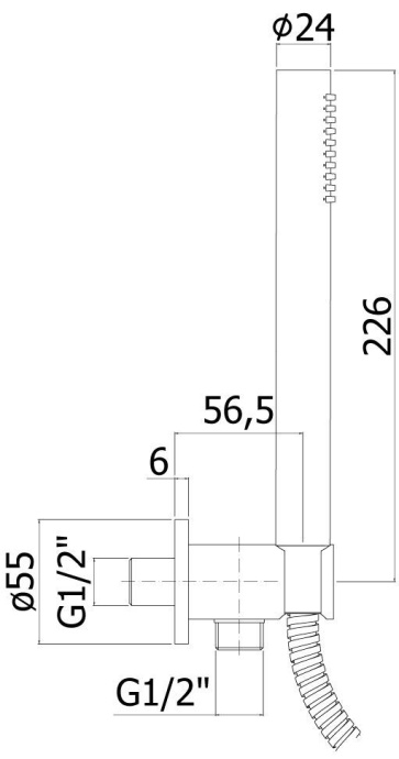 Душевой гарнитур Cezares Czr DEFA3 NOP CZR-DEFA3-NOP - 1
