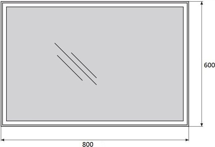 Зеркало BelBagno SPC-GRT-600-800-LED-BTN - 3