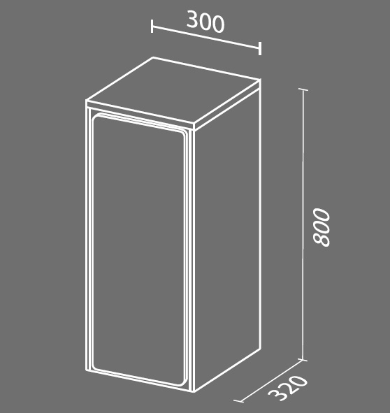 Комплект мебели Sanvit Бруно -1 120 белый глянец - 8