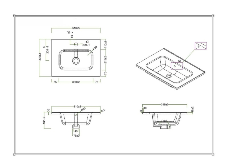 Комплект мебели BelBagno Kraft 39 50 белый - 12