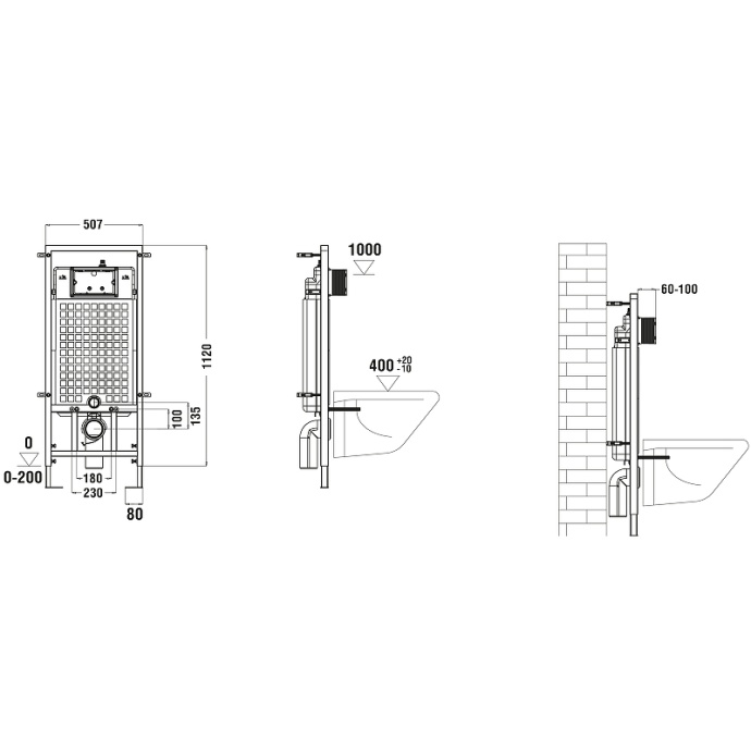 Комплект Weltwasser MARBERG 507 + SALZBACH 041 MT-GR + MAR 507 SE GL-WT  10000011124 - 4