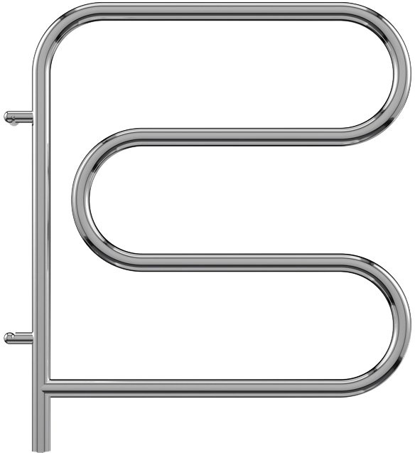 Электрический полотенцесушитель Terminus F-образный 500x500 Хром 4620768883880 - 0