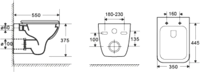 Комплект Weltwasser MARBERG 410 + KEHLBACH 004 GL-WT + MAR 410 SE  10000006480 - 7