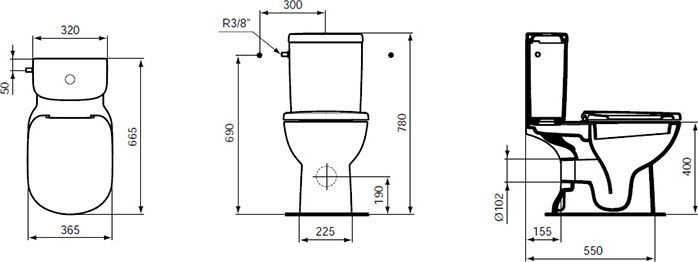 Бачок для унитаза Ideal Standard Tempo T427301 - 8