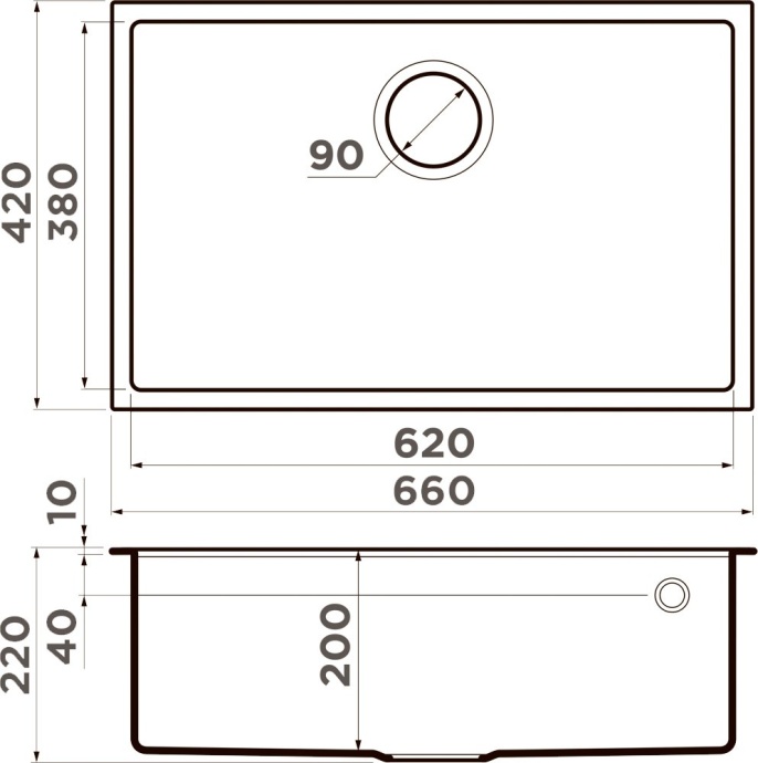 Мойка кухонная Omoikiri Tedori 66-U бежевая 4993974 - 2