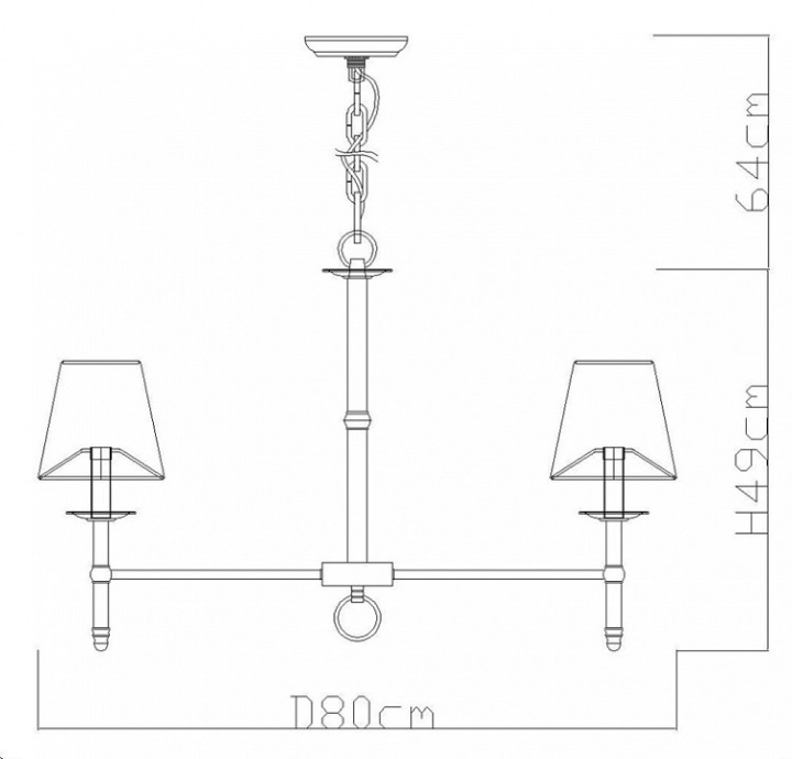 Подвесная люстра Divinare Candela 1162/01 LM-8 - 1