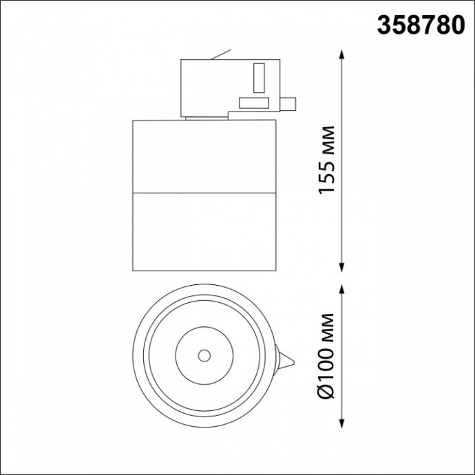 Трековый светодиодный светильник Novotech Port Groda 358780 - 4