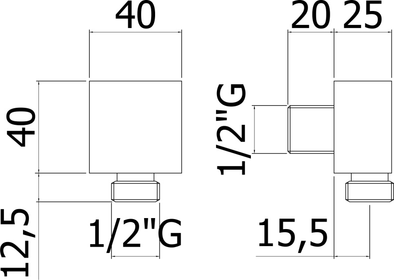 Шланговое подключение Paffoni Level ZACC238NO 1/2