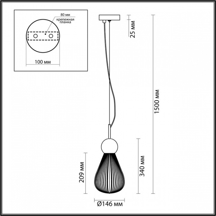 Настольная лампа Odeon Light Exclusive Elica 5402/1T - 3