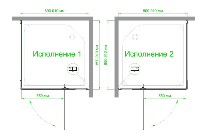 Душевой уголок Royal Bath HPVD 90х90 профиль белый стекло матовое RB90HPVD-C - 3