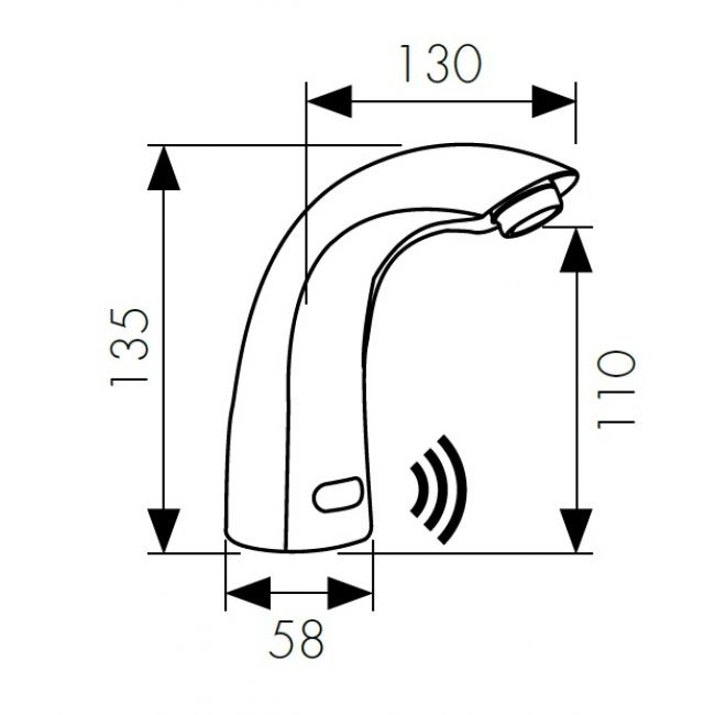 Смеситель для раковины KAISER Sensor  38411 - 1