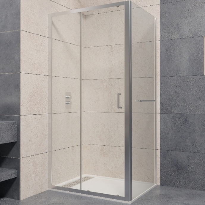 Душевой уголок RGW Passage PA-74-1 100x80 профиль хром стекло прозрачное 4108741108-11 - 0