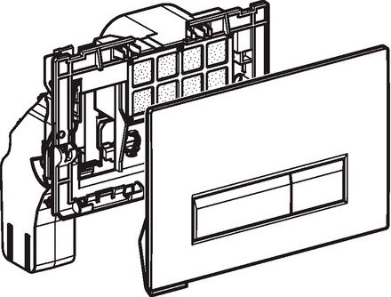 Кнопка смыва Geberit Sigma 40 115.600.SI.1 с системой удаления запахов - 3