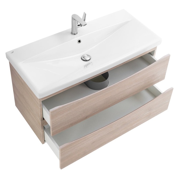 Тумба с раковиной Belbagno Marino-Cer 80 светлое дерево - 5