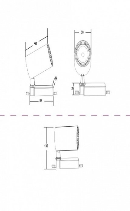 Трековый светильник Maytoni Technical Vuoro TR003-1-6W3K-W-W - 2