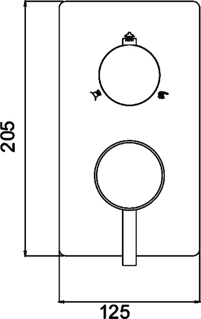 Смеситель RGW Shower Panels SP-43-01 для душа 21140543-11 - 2