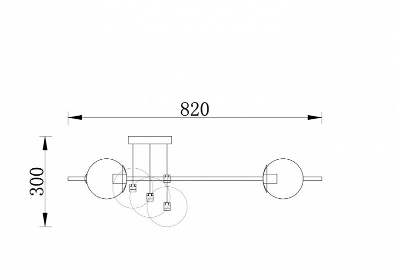 Потолочная люстра Freya Damask FR5205PL-08BS - 1