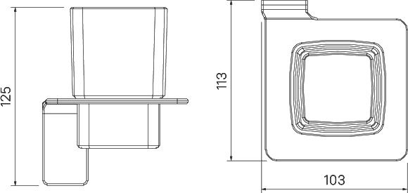 Стакан Iddis Slide SLIBSG1i45 матовое стекло - 3