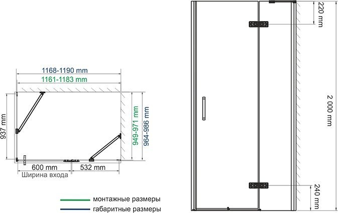 Душевой уголок Wasserkraft Aller White 10H10RW 120x100 см 10H10RWHITE - 5